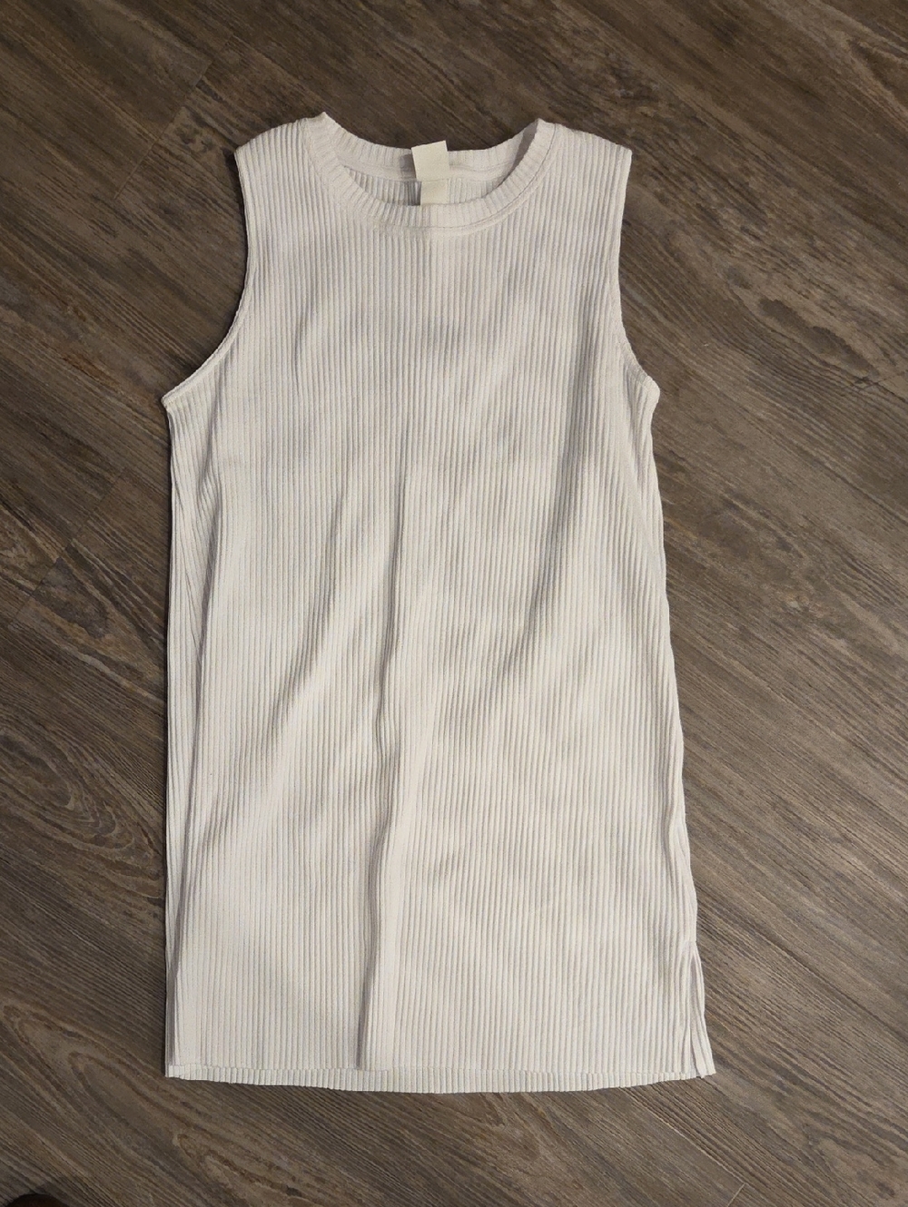 H&M Cream Ribbed Sleeveless And Pants M